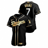 Dodgers 7 Julio Urias Black Gold 2020 Nike Flexbase Jersey Dzhi,baseball caps,new era cap wholesale,wholesale hats